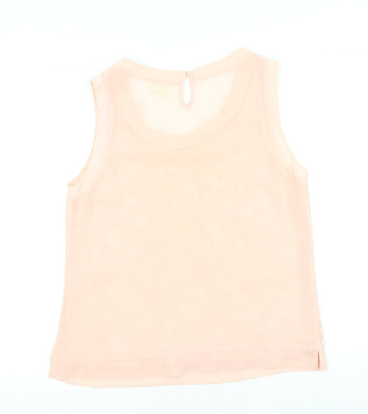 Womens UK Size 12 NEXT Pink Basic Tank