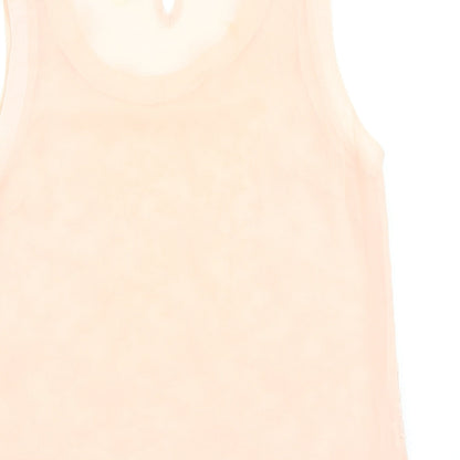 Womens UK Size 12 NEXT Pink Basic Tank