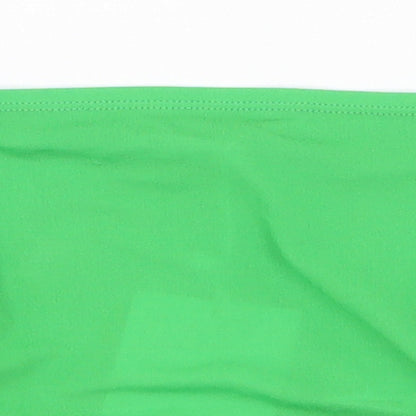 Womens UK Size S Zara Green Cropped T-Shirt