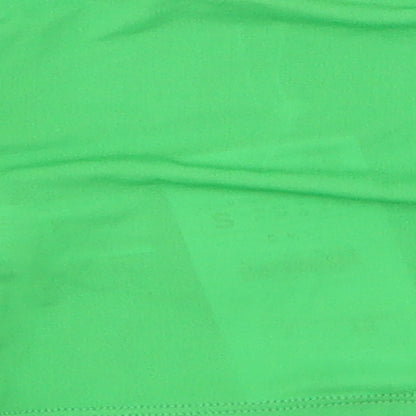 Womens UK Size S Zara Green Cropped T-Shirt