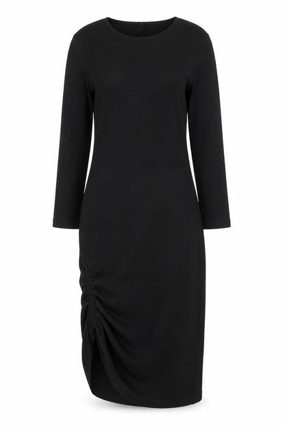 Zara Womens Black Polyester Sheath Size XS Boat Neck Pullover