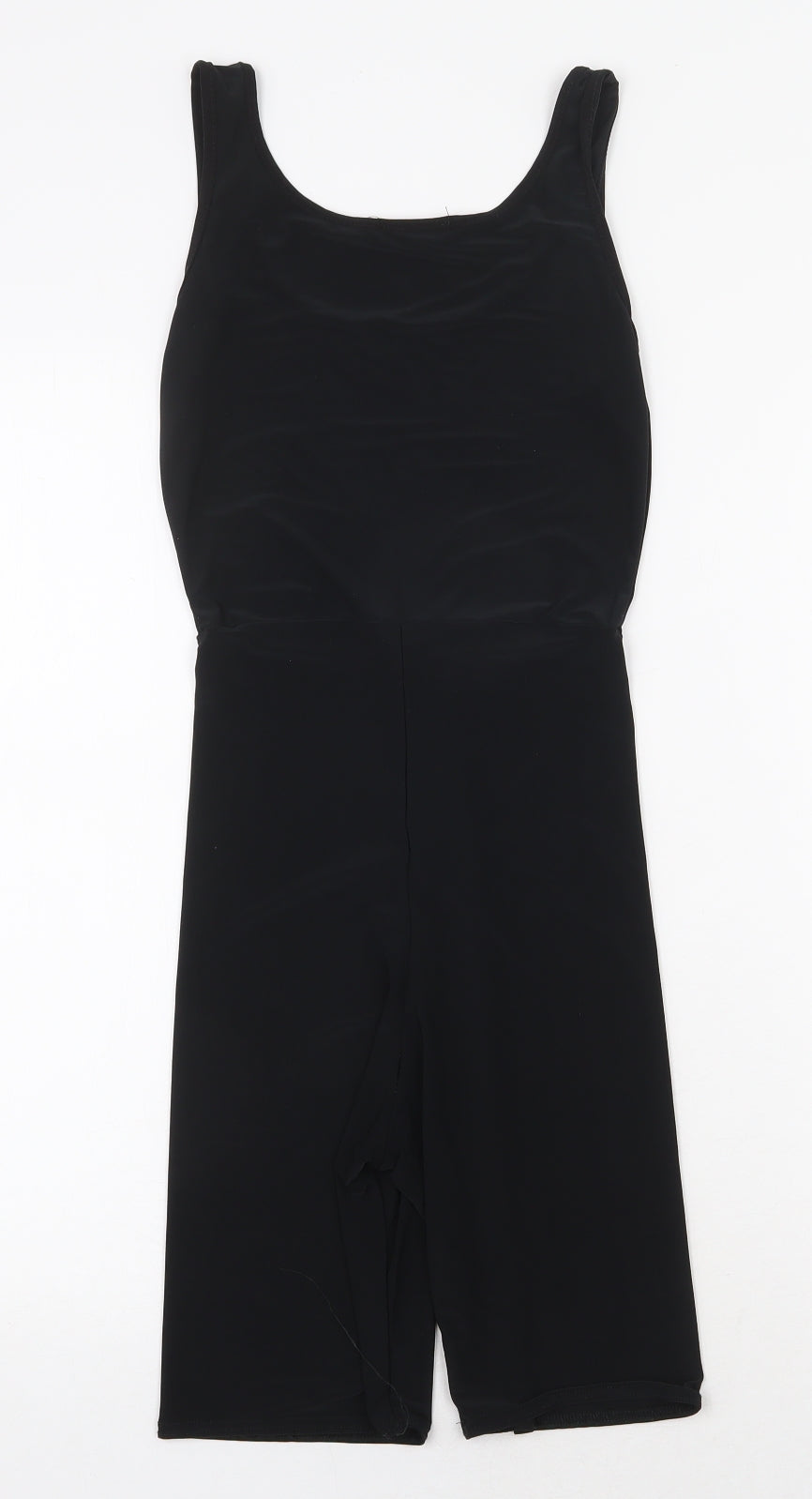 PRETTYLITTLETHING Womens Black Polyester Jumpsuit One-Piece Size 8 Pullover
