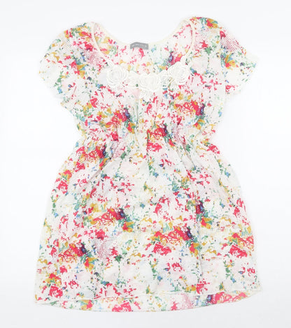 Womens UK Size 12 Per Una Multicoloured Basic Blouse