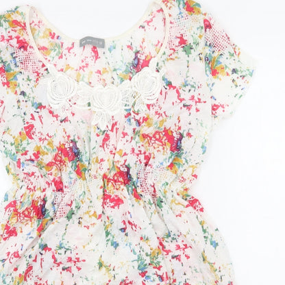 Womens UK Size 12 Per Una Multicoloured Basic Blouse