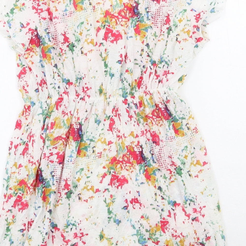 Womens UK Size 12 Per Una Multicoloured Basic Blouse