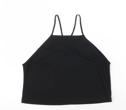 Womens UK Size 6 Missguided Black Basic Tank