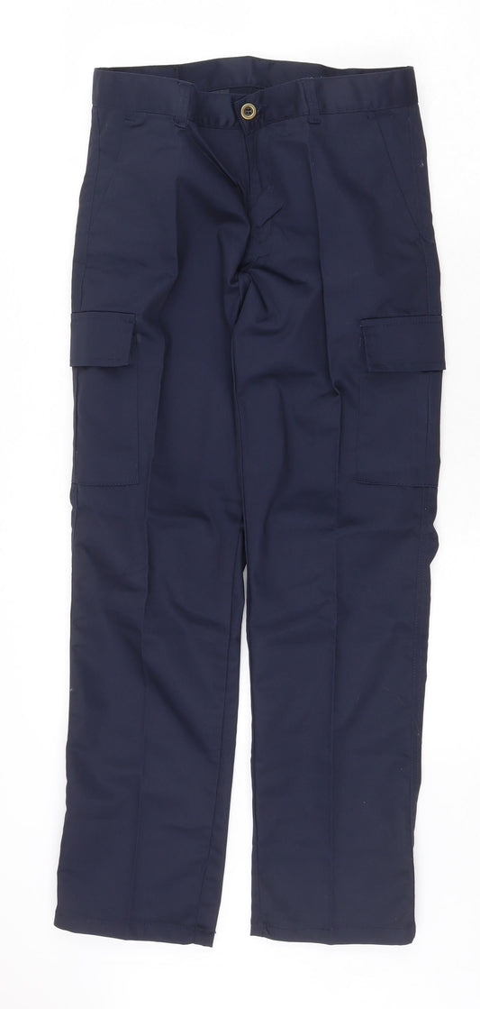 Womens UK Size 8 Uneek Regular Fit Carpenter Blue Trousers