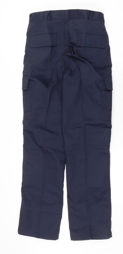 Womens UK Size 8 Uneek Regular Fit Carpenter Blue Trousers