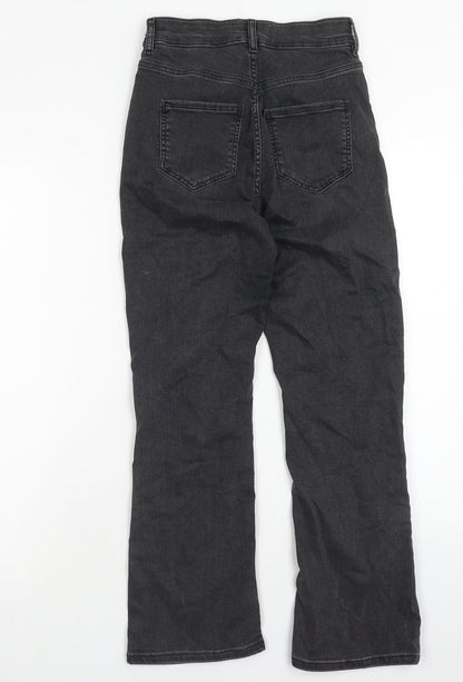 Womens UK Size 6 Marks and Spencer Regular Fit Flared Black Jeans
