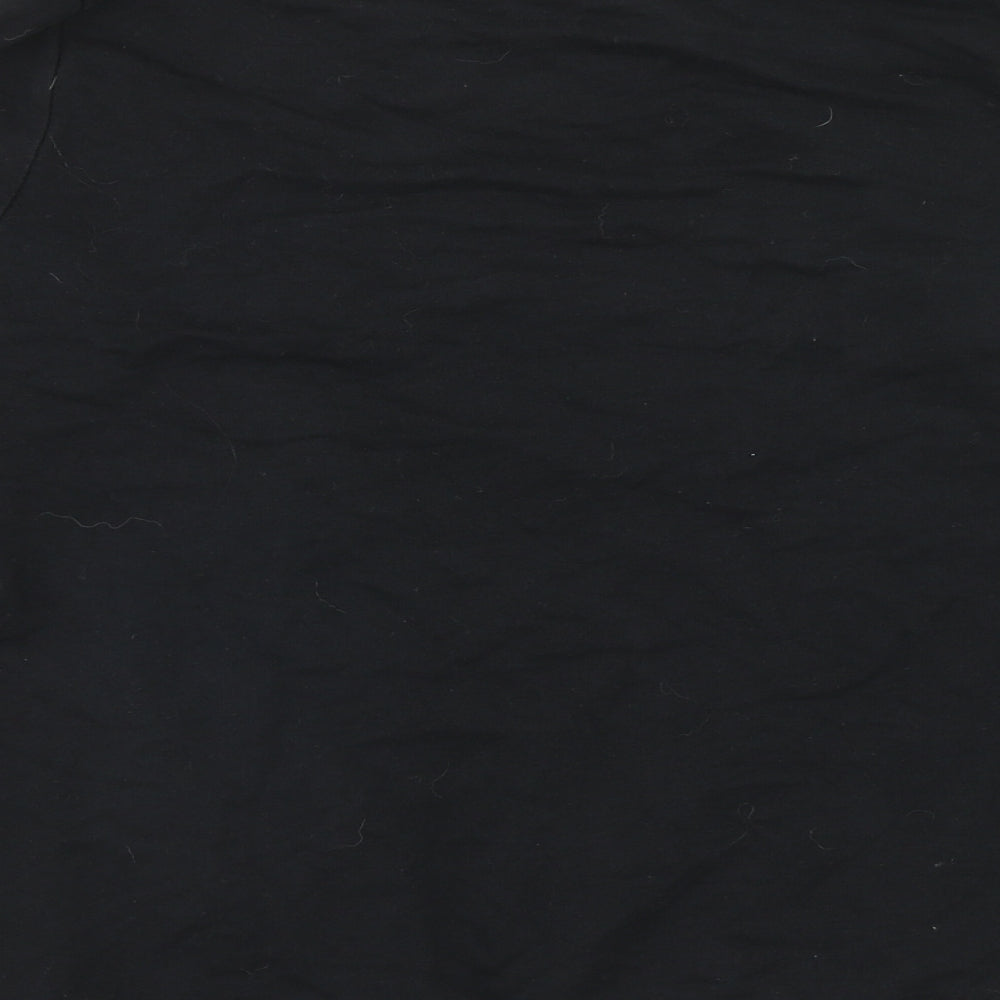 Atmosphere Womens Black Cotton Pullover Sweatshirt Size 8 Pullover