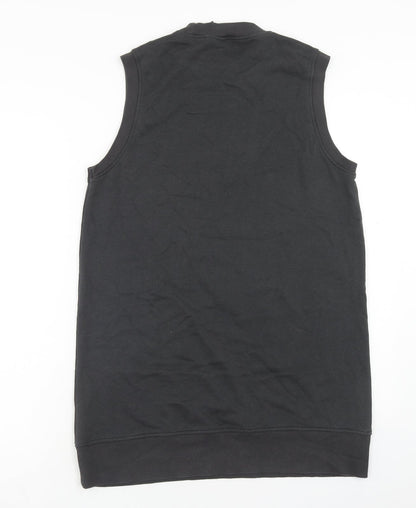 H&M Womens Grey Cotton Tank Dress Size S Crew Neck Pullover - Miami USA