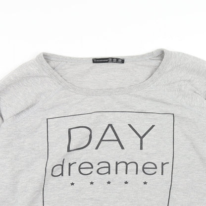 Atmosphere Womens Grey Polyester Pullover Sweatshirt Size 12 Pullover - Day Dreamer