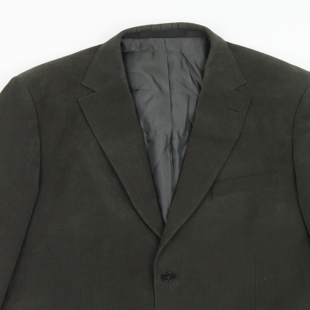 Mens UK Size 42 Marks and Spencer Regular Green Suit Jacket