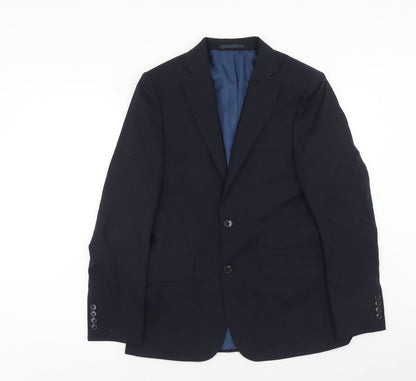 Mens UK Size 36 Marks and Spencer Regular Blue Suit Jacket