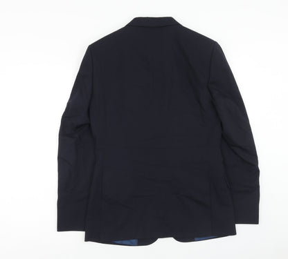Mens UK Size 36 Marks and Spencer Regular Blue Suit Jacket