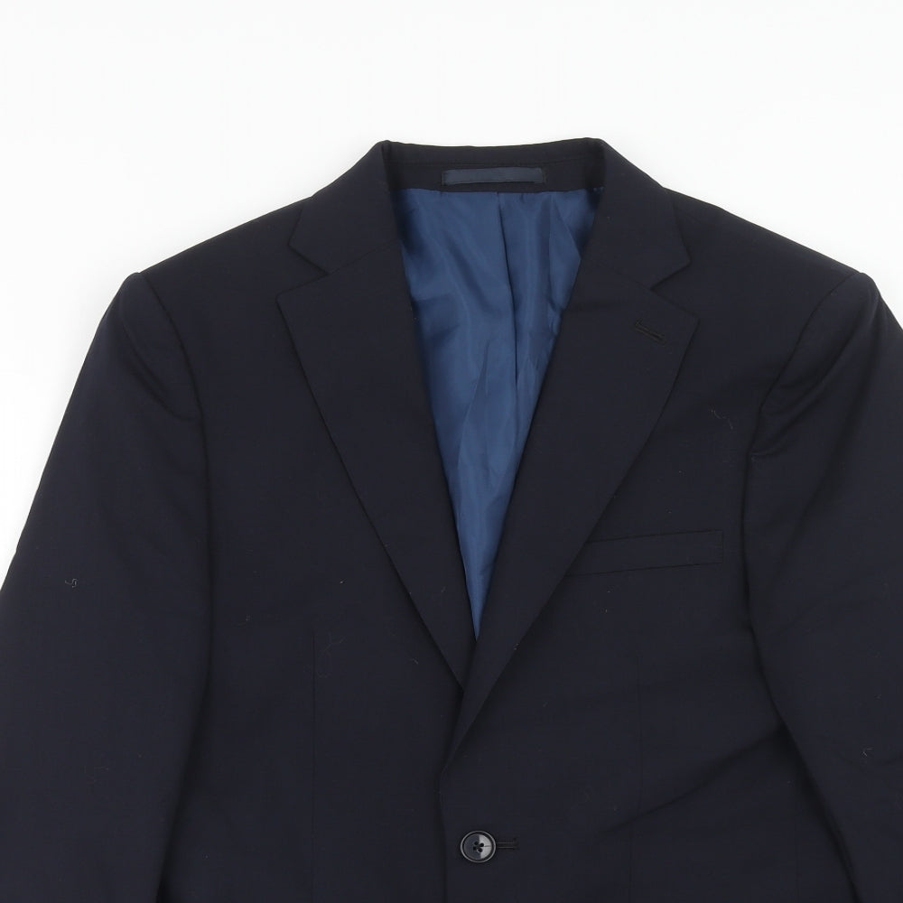 Mens UK Size 36 Marks and Spencer Regular Blue Suit Jacket