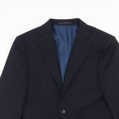 Mens UK Size 36 Marks and Spencer Regular Blue Suit Jacket