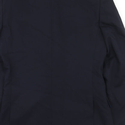Marks and Spencer Mens Blue Wool Jacket Blazer Size 36