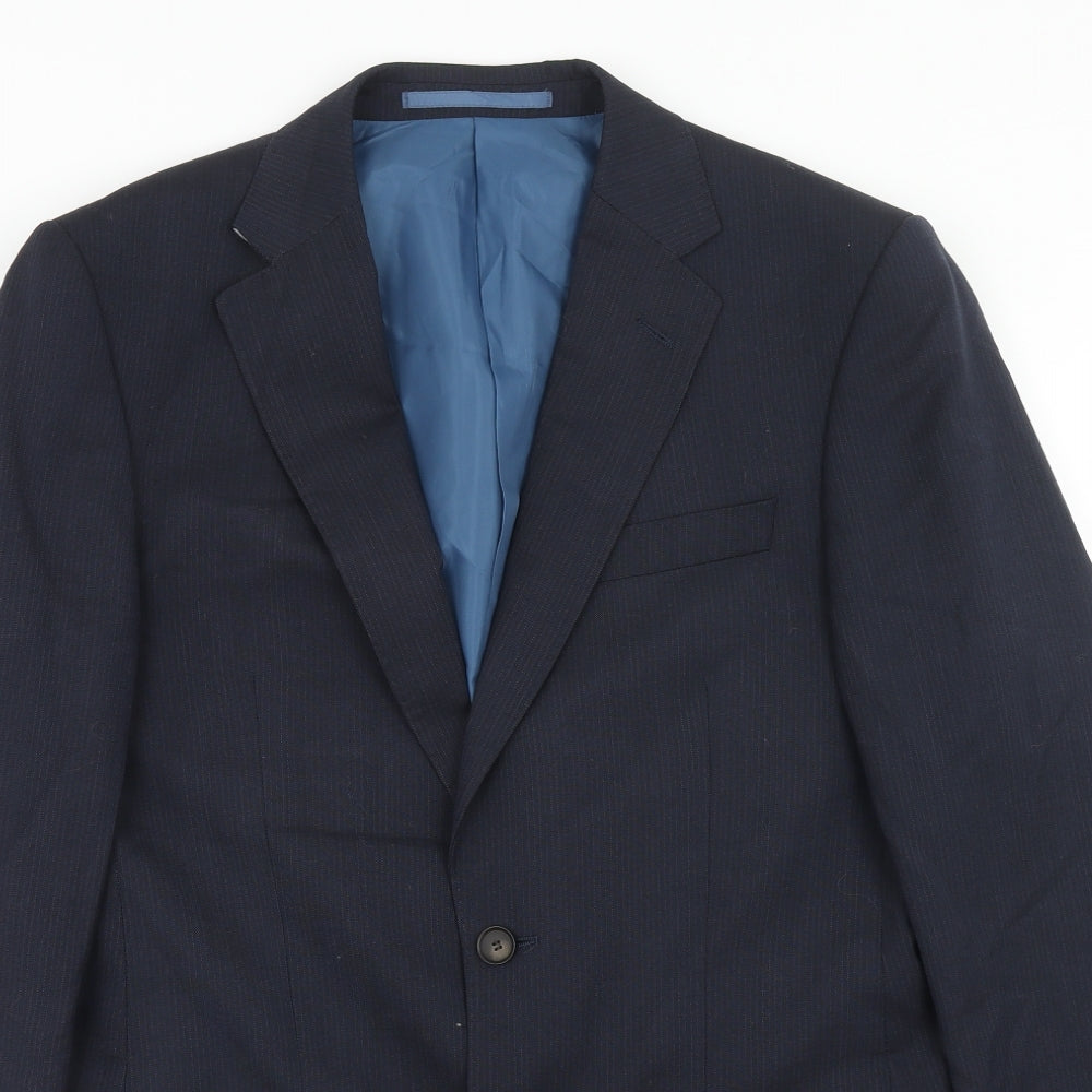 Mens UK Size 38 Marks and Spencer Regular Blue Suit Jacket