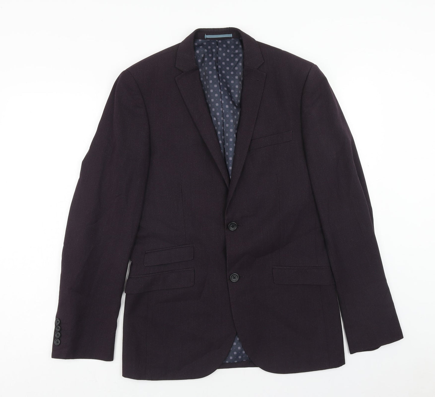 Mens UK Size 38 NEXT Regular Purple Suit Jacket