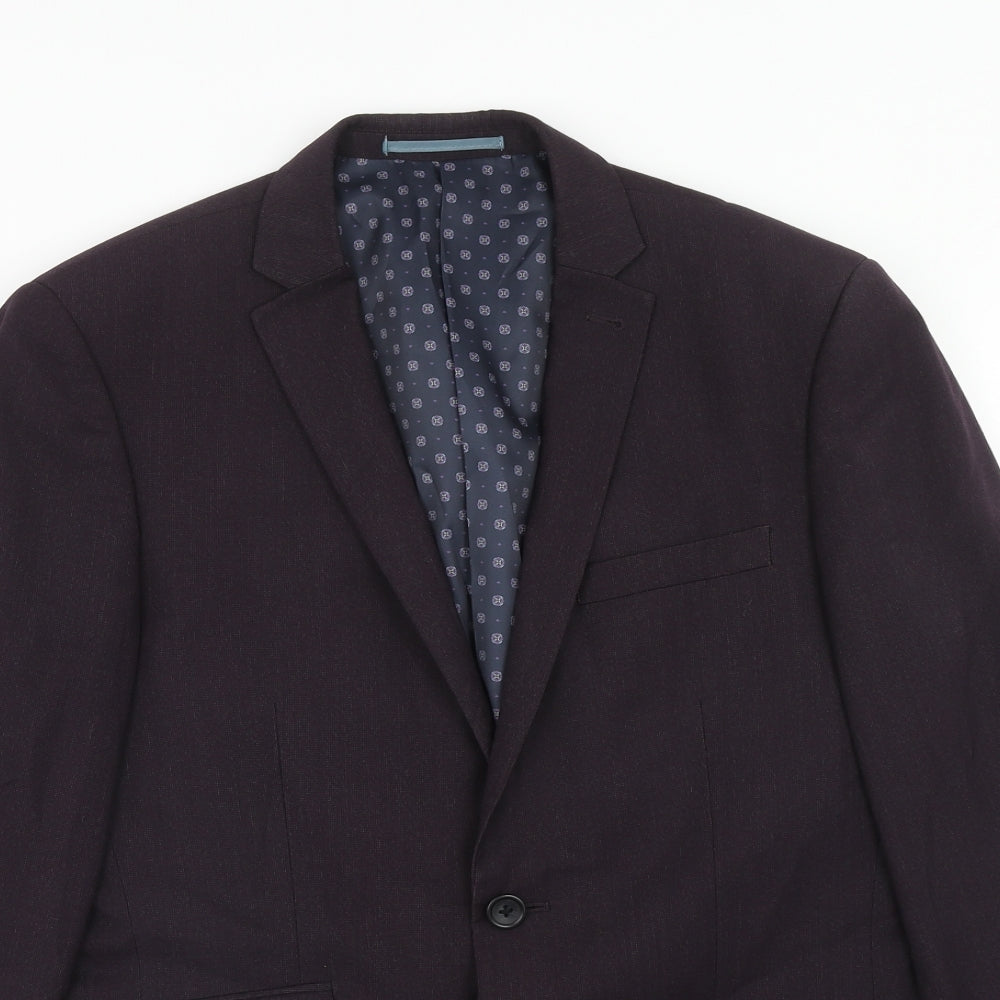 Mens UK Size 38 NEXT Regular Purple Suit Jacket