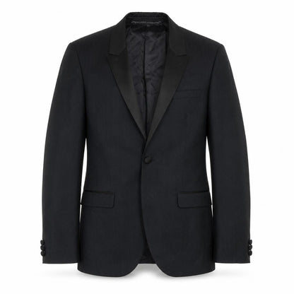 Mens UK Size 40 Topman Regular Black Suit Jacket