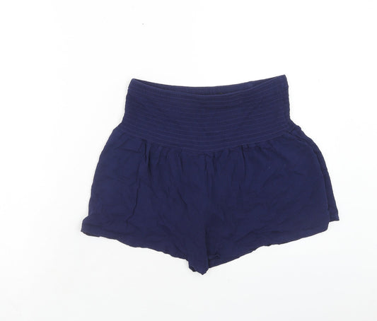 SheIn Womens Blue Viscose Sweat Shorts Size S Regular Pull On