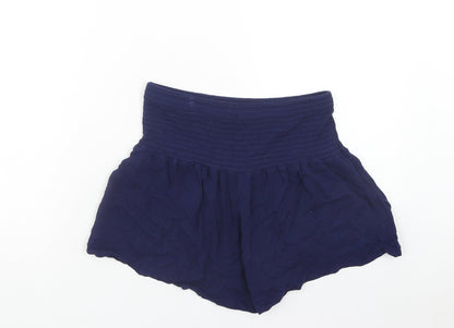 SheIn Womens Blue Viscose Sweat Shorts Size S Regular Pull On