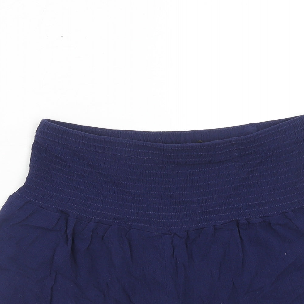 SheIn Womens Blue Viscose Sweat Shorts Size S Regular Pull On
