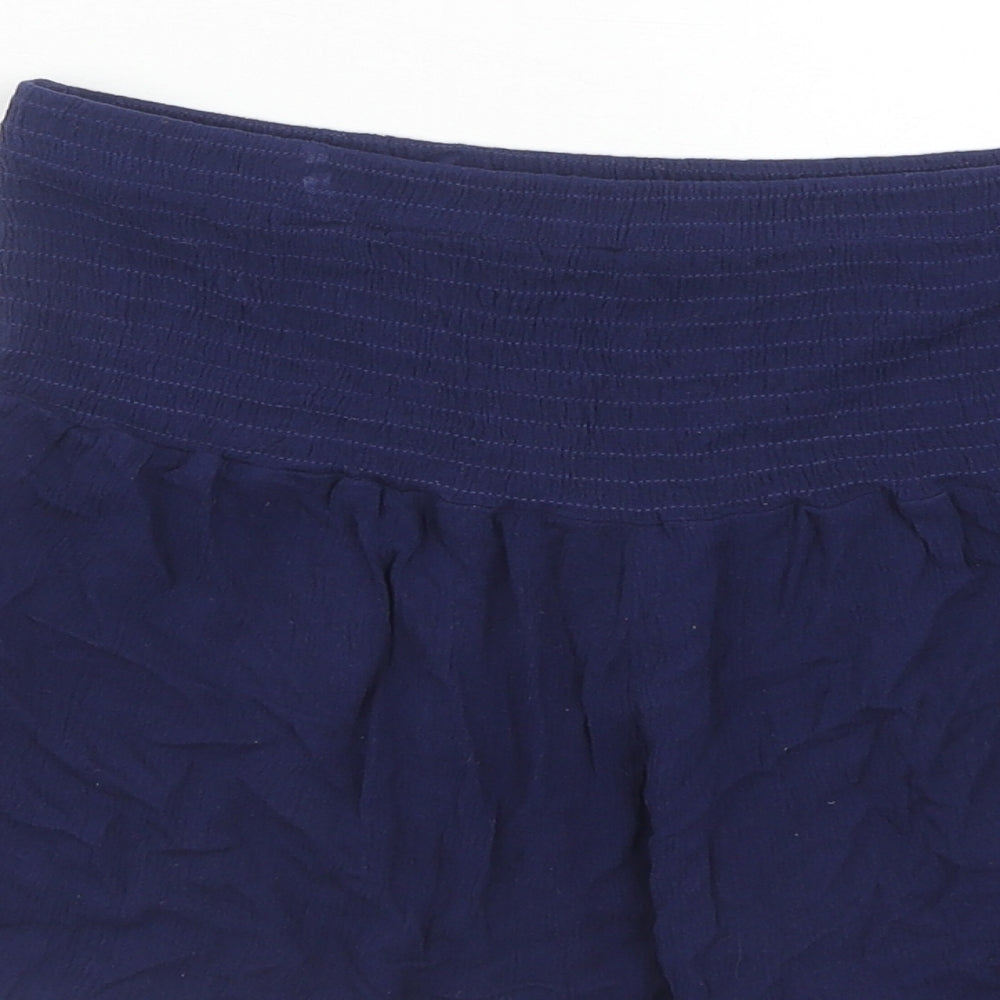 SheIn Womens Blue Viscose Sweat Shorts Size S Regular Pull On