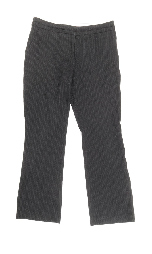 Womens UK Size 8 NEXT Regular Fit  Black Trousers