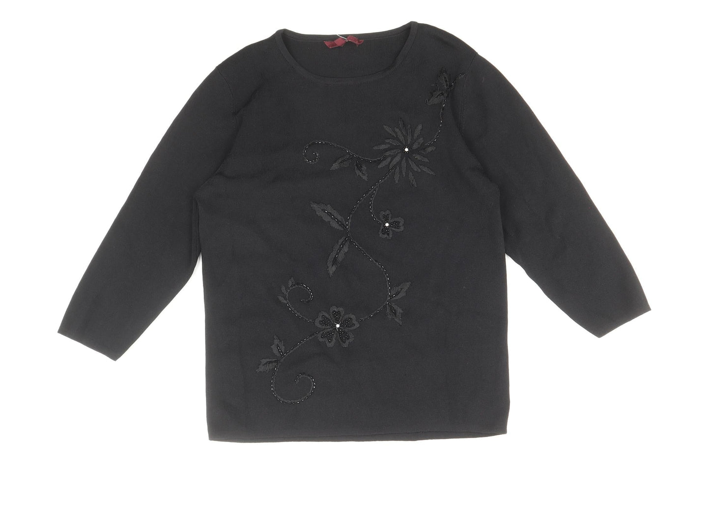 Womens UK Size S After Dark Black Pullover Jumper