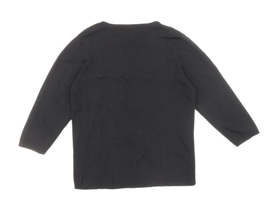 Womens UK Size S After Dark Black Pullover Jumper