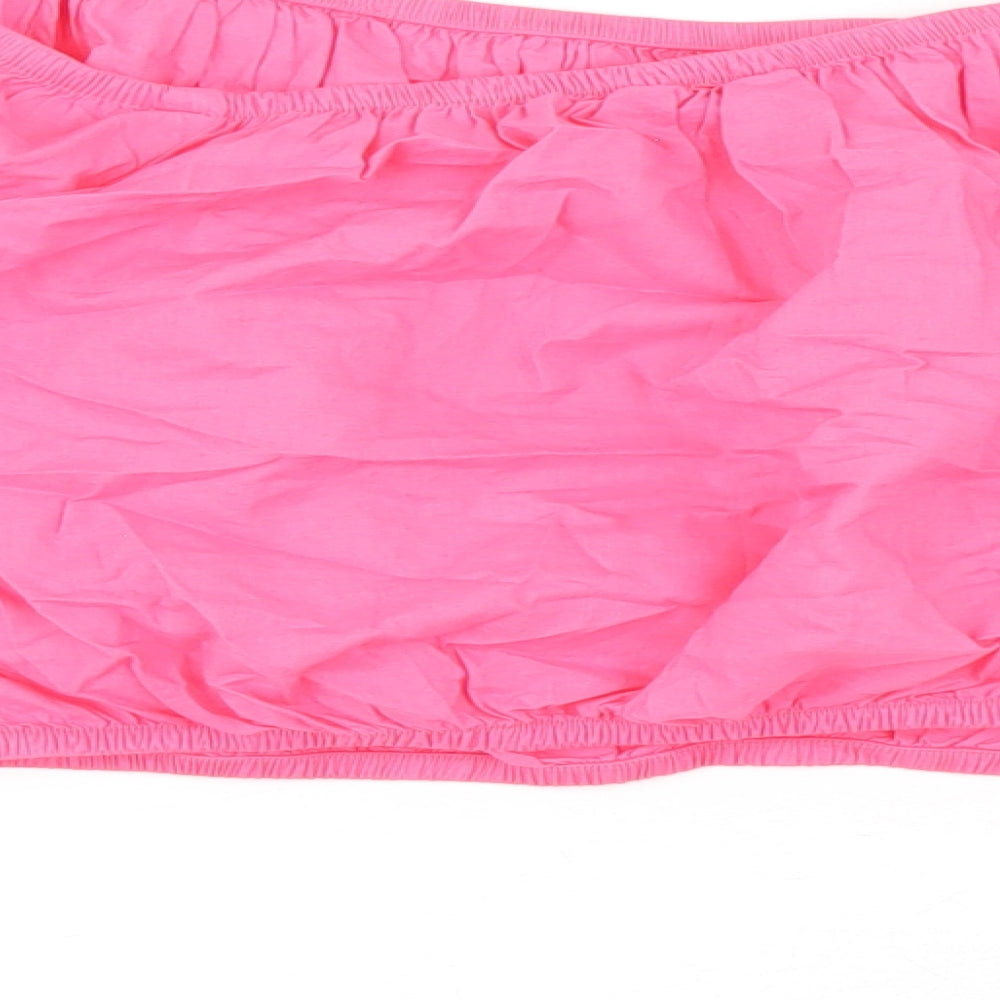 Womens UK Size 12 Marks and Spencer Pink Cropped Tank