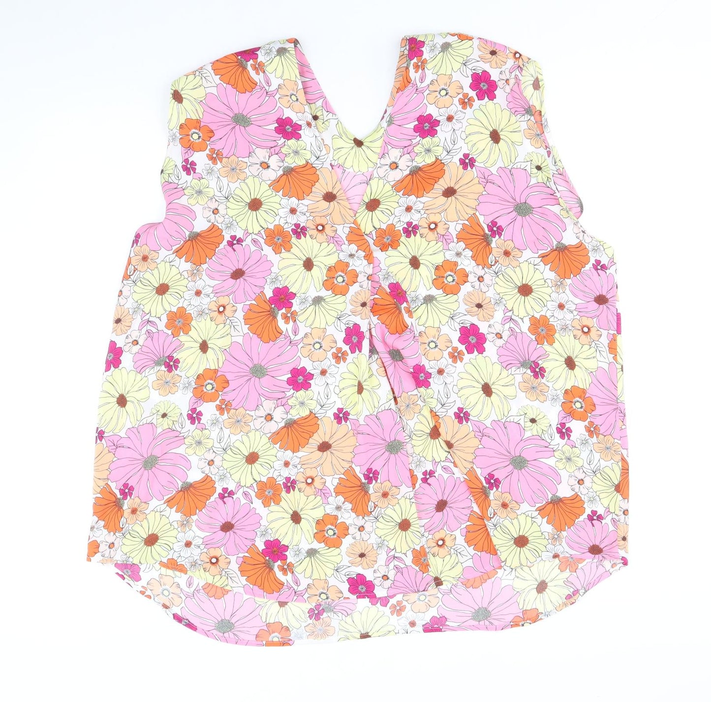 Womens UK Size 22 Marks and Spencer Multicoloured Basic Tank