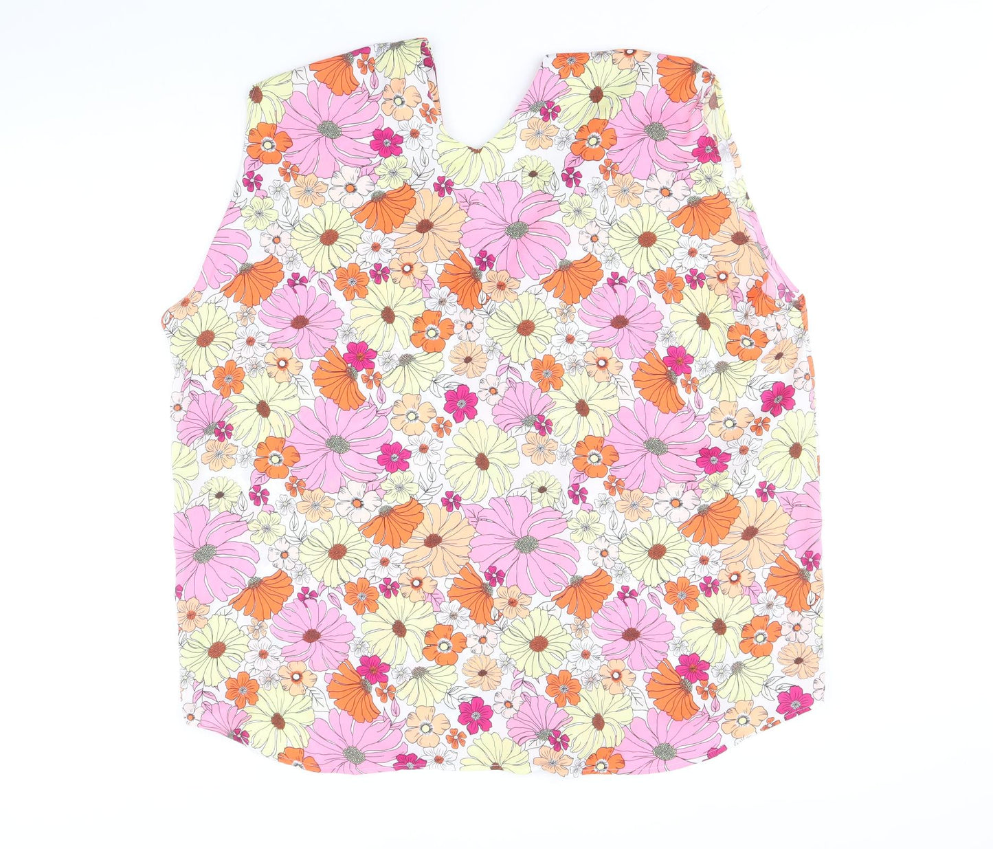 Womens UK Size 22 Marks and Spencer Multicoloured Basic Tank