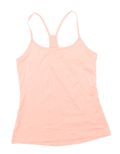 Marks and Spencer Womens Pink Polyester Camisole Tank Size 10 Scoop Neck Pullover - Racerback
