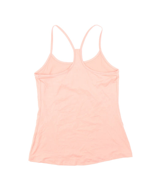 Marks and Spencer Womens Pink Polyester Camisole Tank Size 10 Scoop Neck Pullover - Racerback