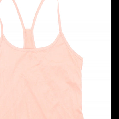 Marks and Spencer Womens Pink Polyester Camisole Tank Size 10 Scoop Neck Pullover - Racerback