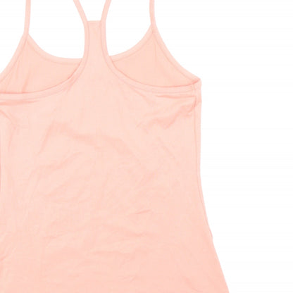 Marks and Spencer Womens Pink Polyester Camisole Tank Size 10 Scoop Neck Pullover - Racerback