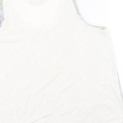 Womens UK Size 16 Marks and Spencer White Basic Tank