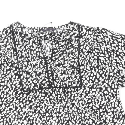 Womens UK Size 10 Marks and Spencer Black Basic T-Shirt