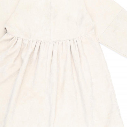 Missguided Womens Beige Polyester A-Line Size 4 Boat Neck Zip