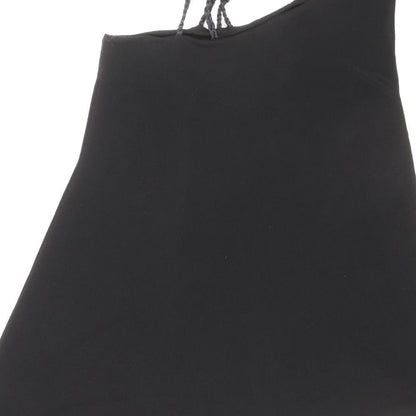 Womens UK Size 10 Debenhams Black Basic Tank