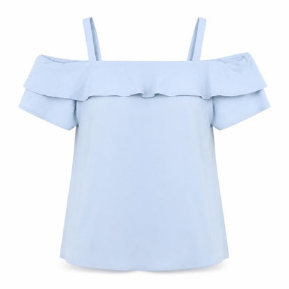 Womens UK Size 12 Studio Blue Basic Blouse