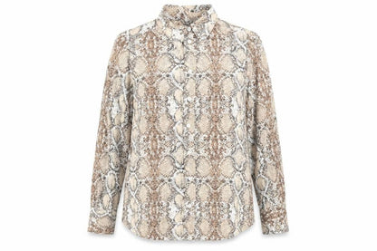 Womens UK Size 14 Marks and Spencer Brown Basic Button-Up