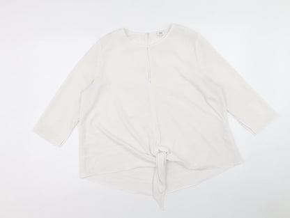 Womens UK Size 8 River Island White Basic Blouse