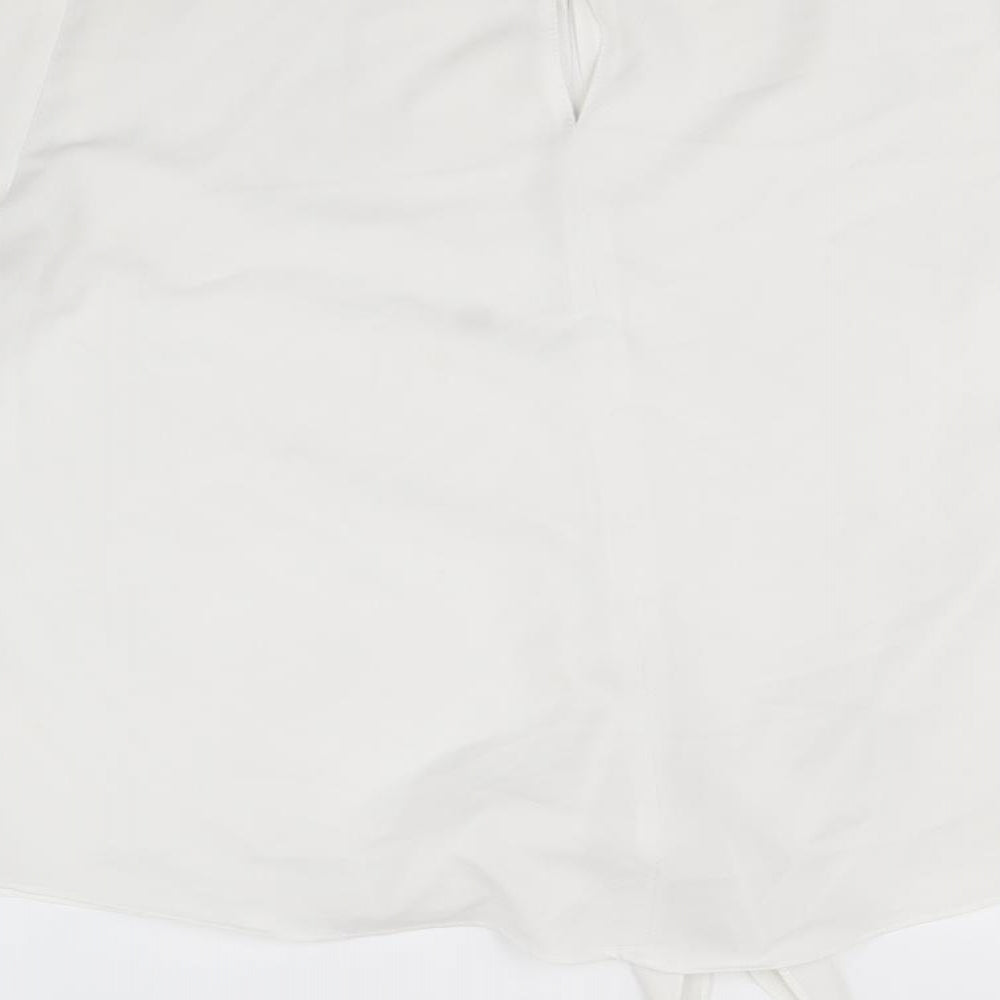 Womens UK Size 8 River Island White Basic Blouse