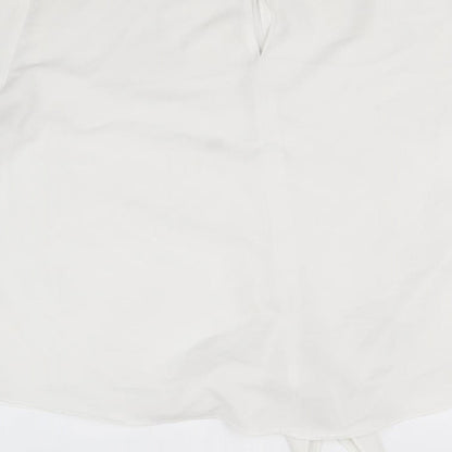 Womens UK Size 8 River Island White Basic Blouse