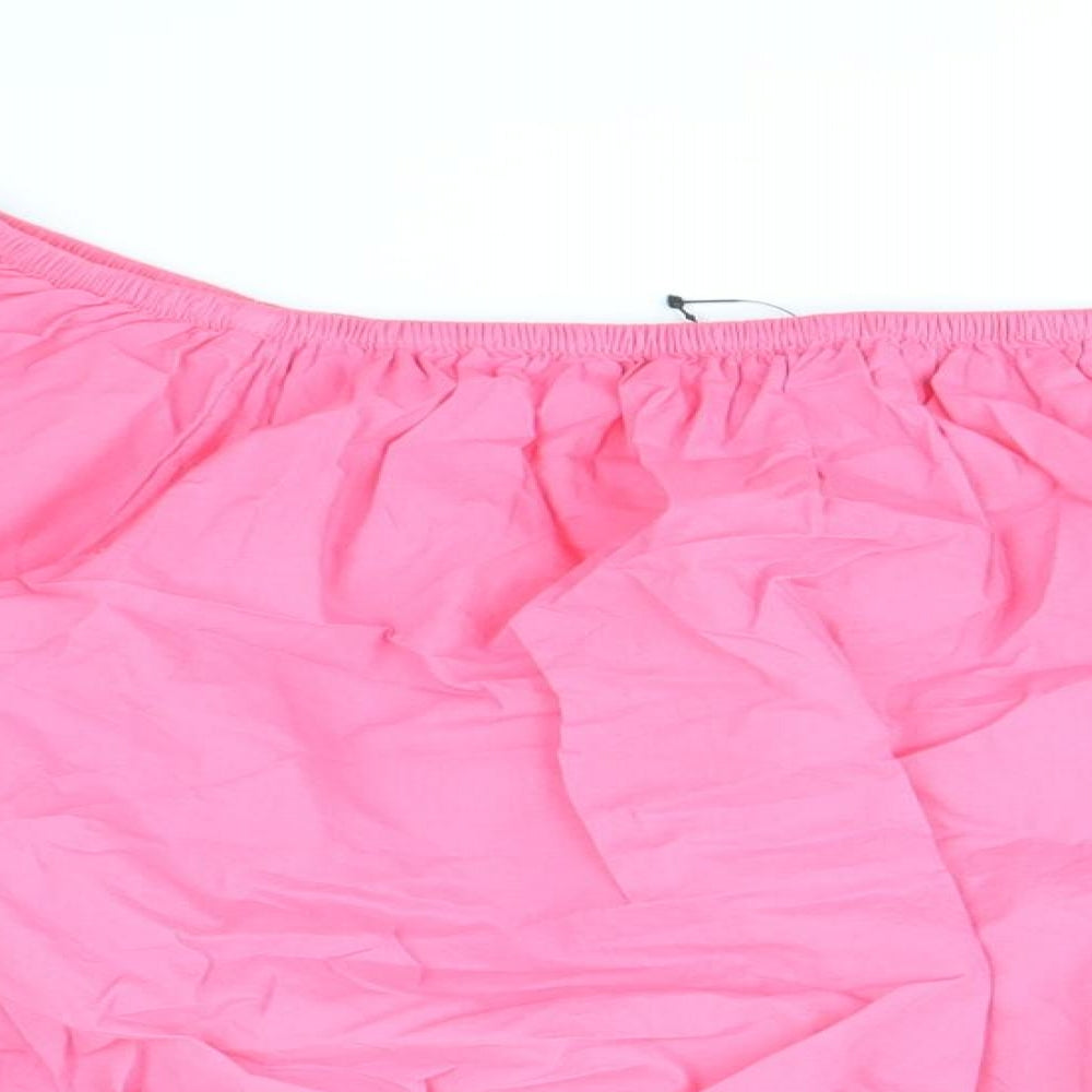 Womens UK Size 20 Marks and Spencer Pink Cropped Blouse